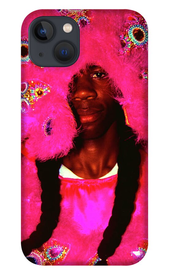 Mardi Gras iPhone 13 Case featuring the photograph The Spy Boy - Mardi Gras Black Indian Parade, New Orleans by Earth And Spirit
