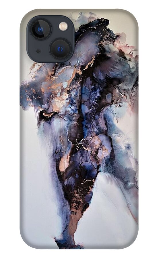 Human iPhone 13 Case featuring the painting The Struggle Within by Angela Marinari
