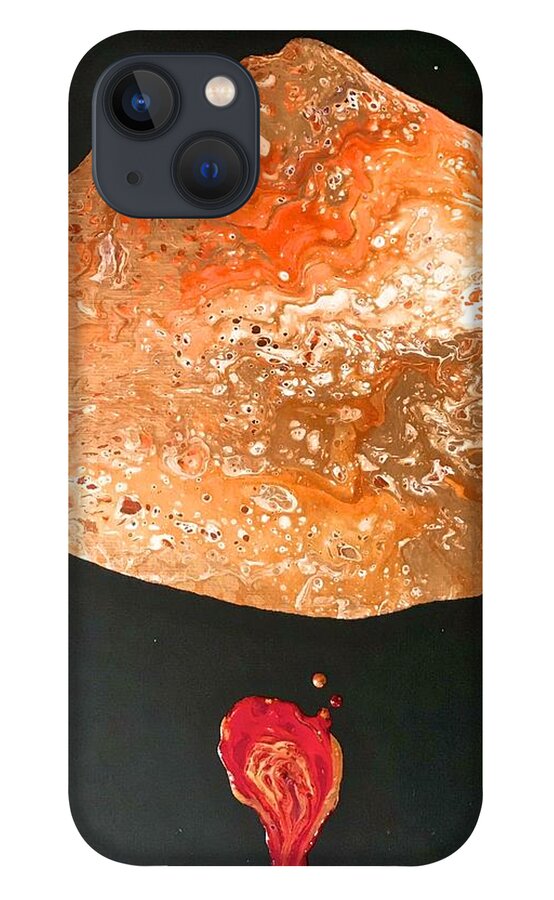 Space iPhone 13 Case featuring the painting The sun is the same in a relative way but you're older by David Euler