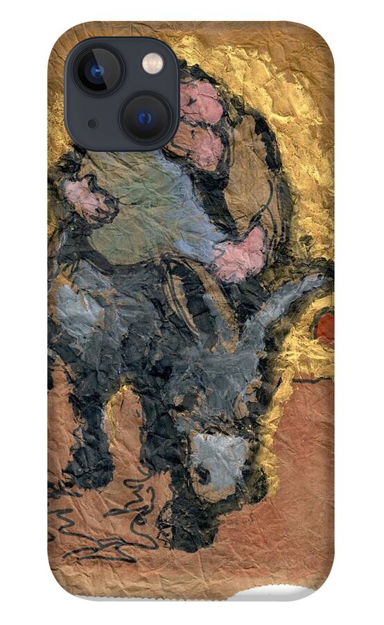 Christian Art iPhone 13 Case featuring the painting The Weight of the Word #7 by Daniel Bonnell
