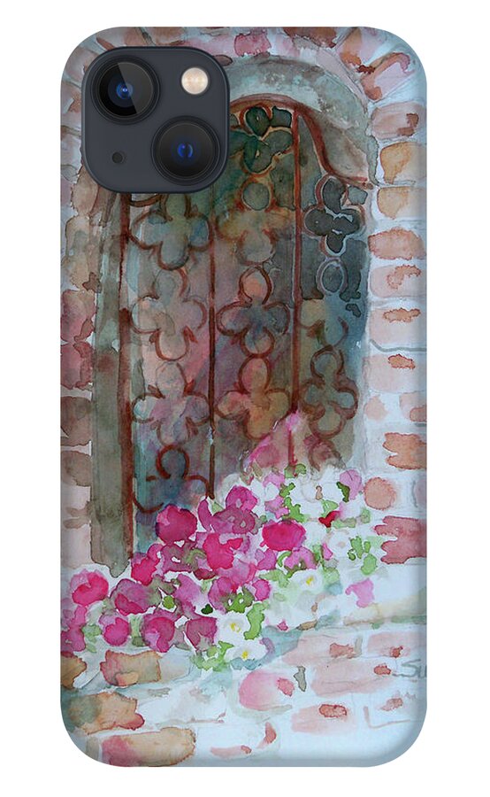 Window Box iPhone 13 Case featuring the painting The Window by Sue Kemp