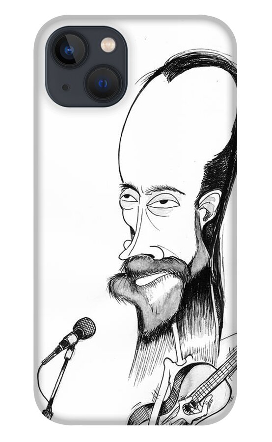 Radiohead iPhone 13 Case featuring the drawing Thom Yorke by Michael Hopkins