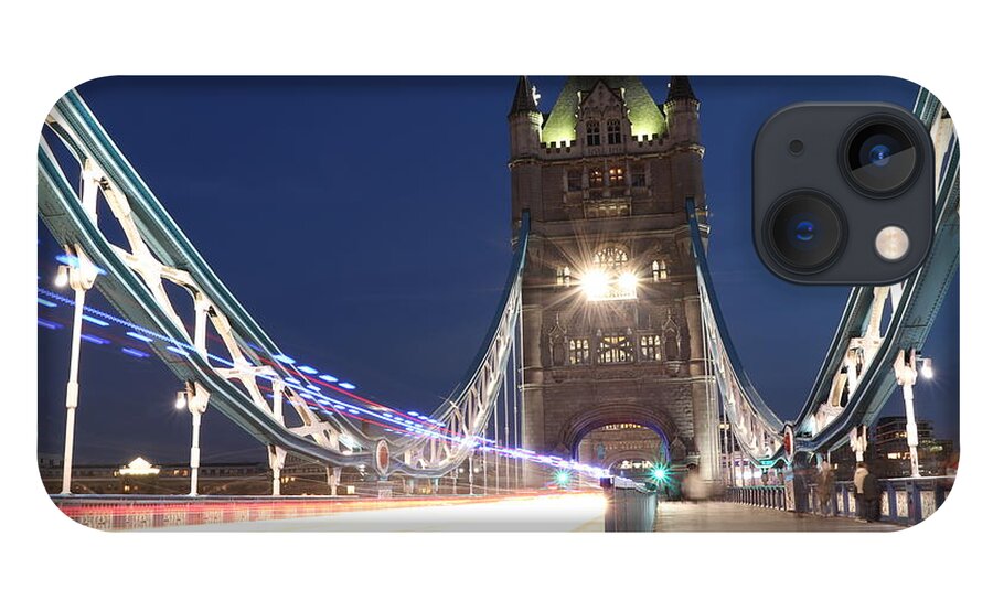 Sky iPhone 13 Case featuring the photograph Tower bridge in midnight by Vaclav Sonnek