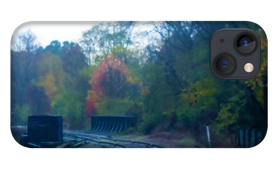  iPhone 13 Case featuring the photograph Towners Woods Tracks by Brad Nellis