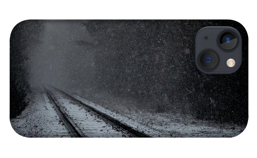 Train iPhone 13 Case featuring the photograph Tracks in the Snow by Denise Kopko