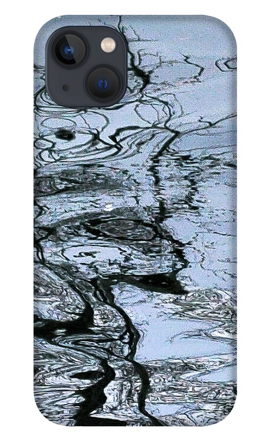 Water iPhone 13 Case featuring the photograph Tree Reflection Distorted by Kae Cheatham