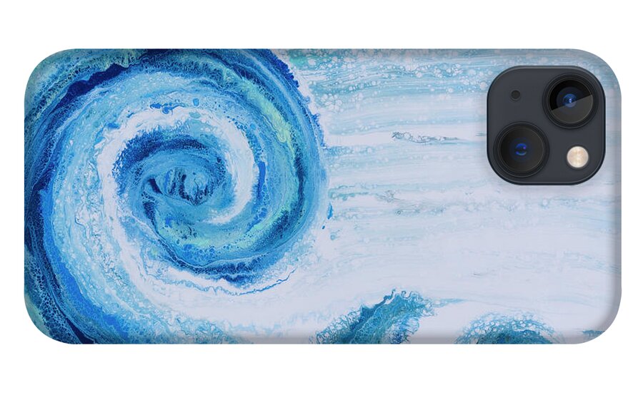 Seascape iPhone 13 Case featuring the painting Tsunami by Steve Shaw
