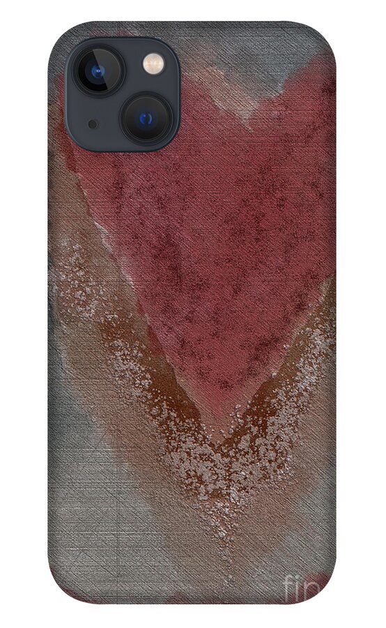 Heart iPhone 13 Case featuring the digital art Uplifted Heart by Bentley Davis