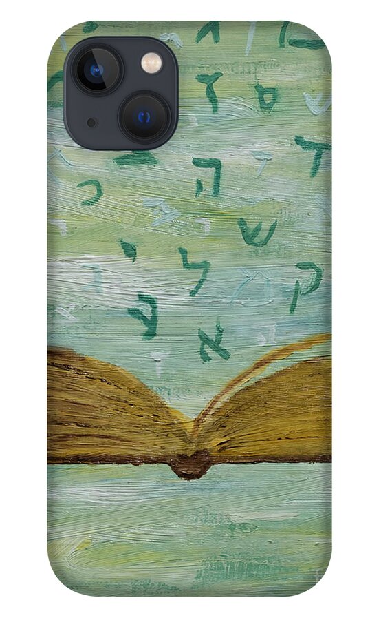  iPhone 13 Case featuring the painting Upwards Prayer by Henya Gutnick