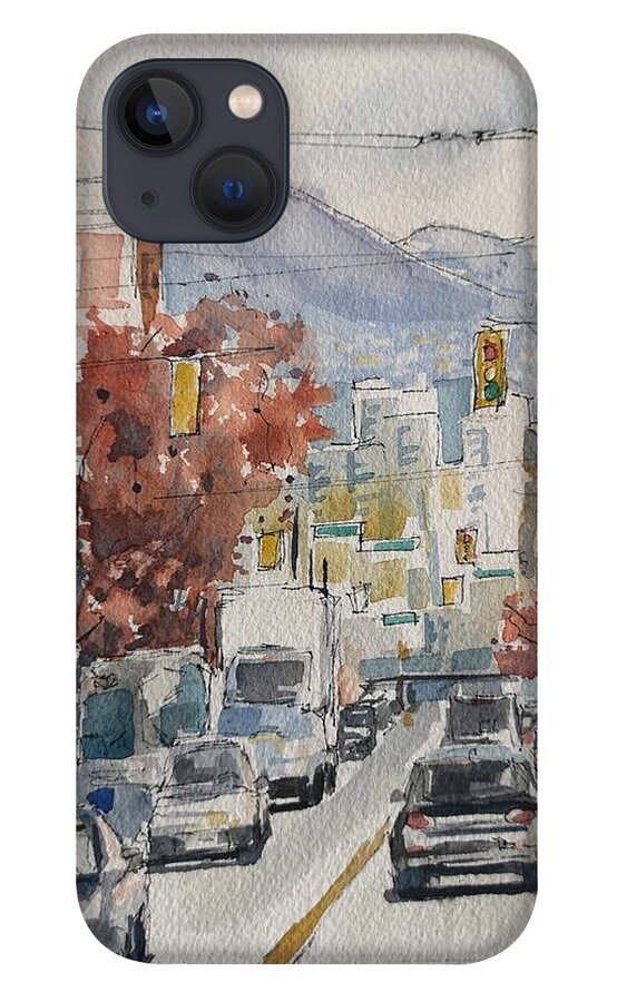 Cityscape iPhone 13 Case featuring the painting Vancouver by Sheila Romard