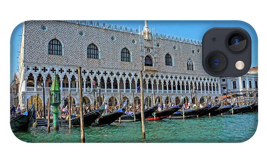 Gondola iPhone 13 Case featuring the photograph Venice - Gondolas by Yvonne Jasinski