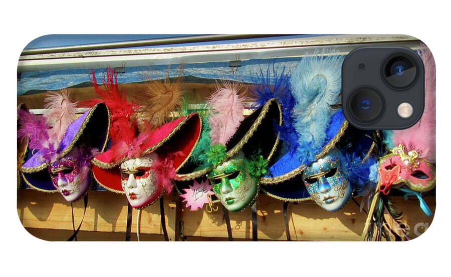 Rainbow iPhone 13 Case featuring the photograph Venice Masks by Wendy Golden