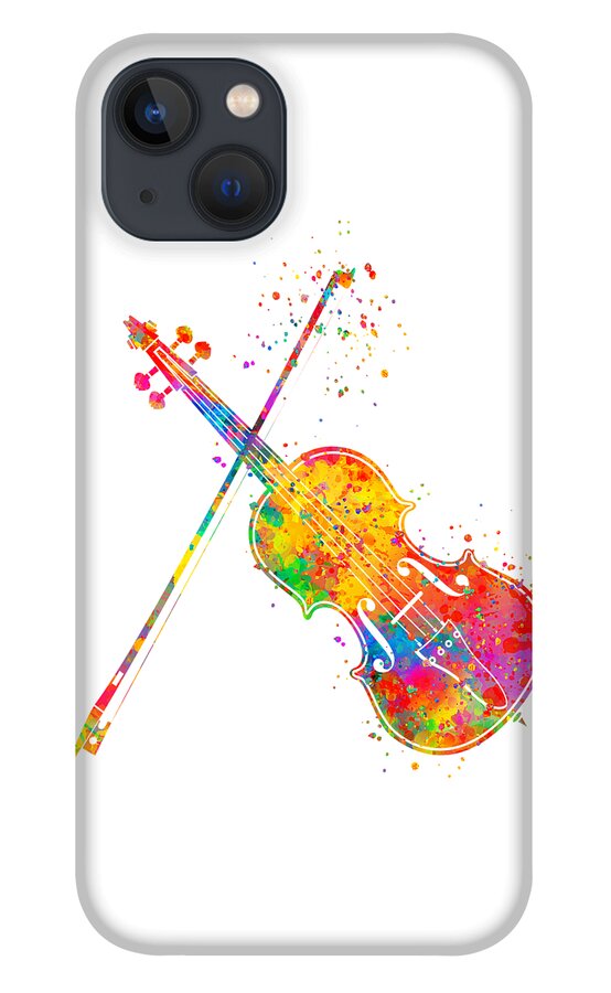 Violin iPhone 13 Case featuring the painting Violin Art by Zuzi 's