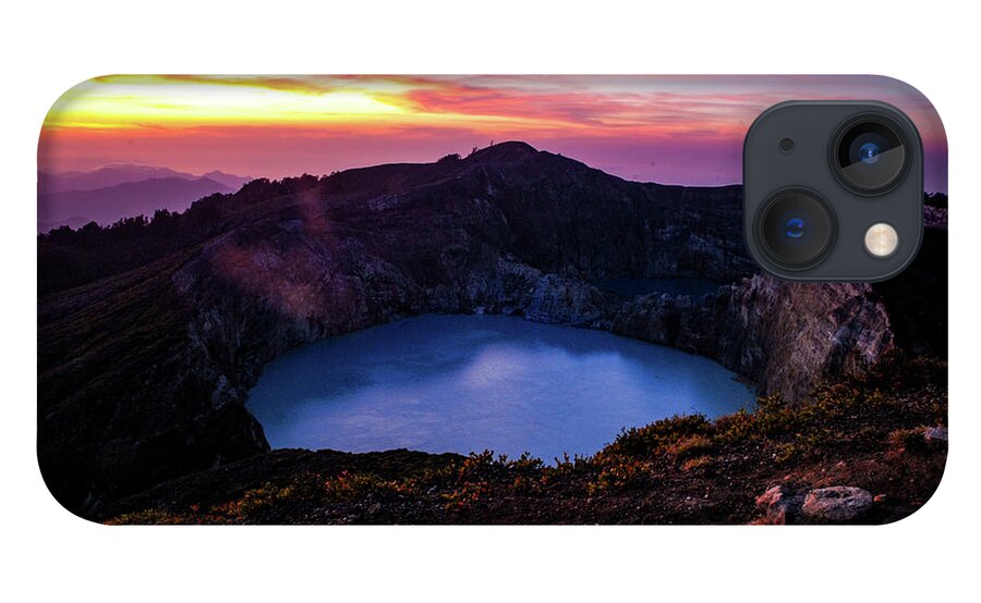 Volcano iPhone 13 Case featuring the photograph The Fire Of Heaven - Mount Kelimutu, Flores. Indonesia by Earth And Spirit