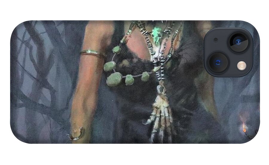  Voodoo Woman iPhone 13 Case featuring the painting Voodoo Woman by Tom Shropshire