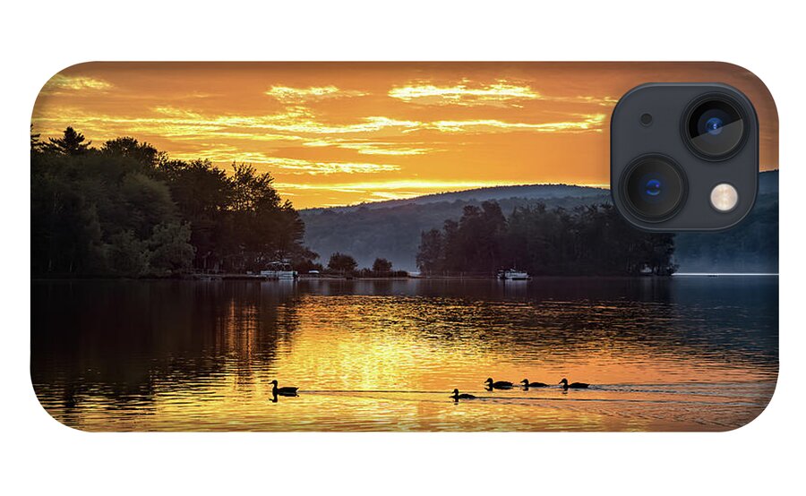 Sunrise iPhone 13 Case featuring the photograph Wassookeag 34a2130 by Greg Hartford
