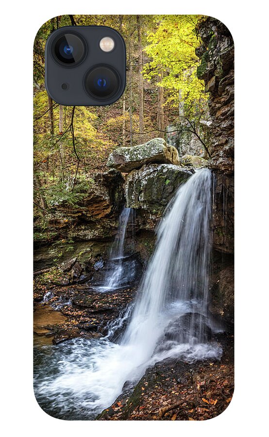 Cherokee iPhone 13 Case featuring the photograph Waterfall Cascades in Cloudland Canyon by Debra and Dave Vanderlaan