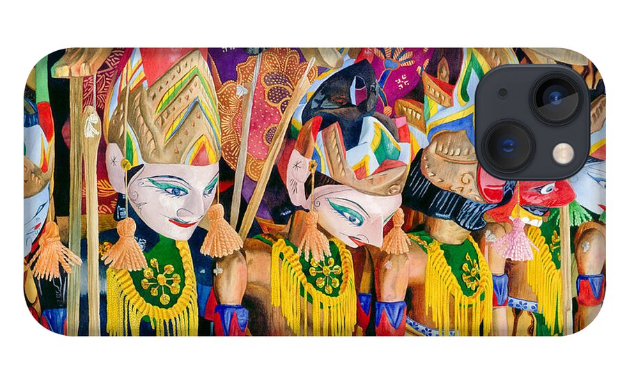 Wayang Golek iPhone 13 Case featuring the painting Wayang Golek by Espero Art