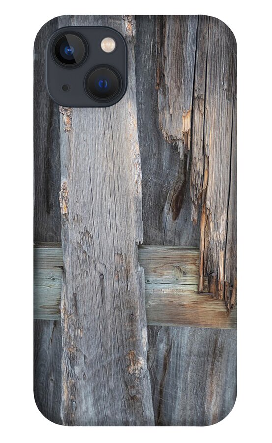 Old iPhone 13 Case featuring the photograph Weathered Boards by Karen Rispin