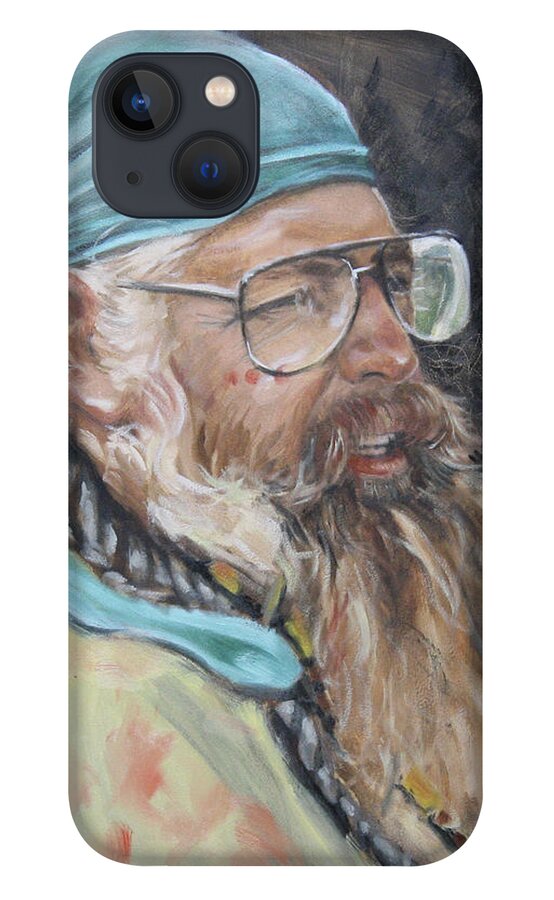Weird iPhone 13 Case featuring the painting Weird Harold by Todd Cooper