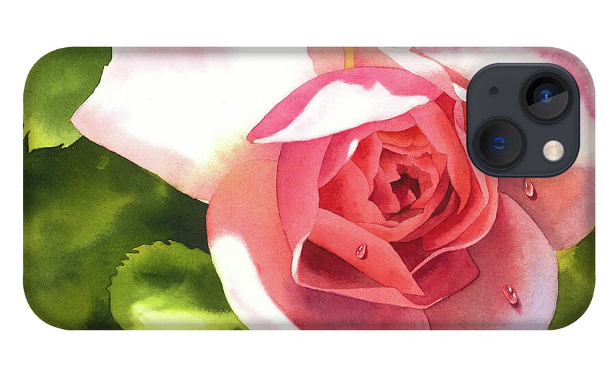 Rose iPhone 13 Case featuring the painting Whisper of a Rose by Espero Art