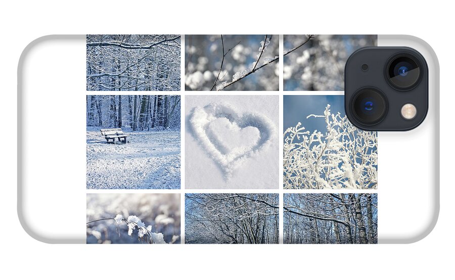 Winter iPhone 13 Case featuring the photograph White Winter by Delphimages Photo Creations