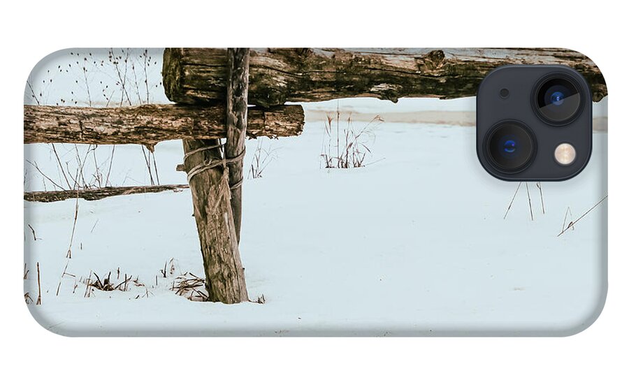  iPhone 13 Case featuring the photograph Winter Fence by Windshield Photography