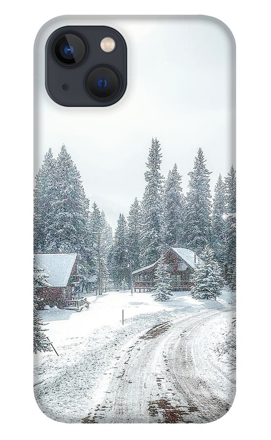 Taos iPhone 13 Case featuring the photograph Winter in Wonderland from Red River NM by Elijah Rael