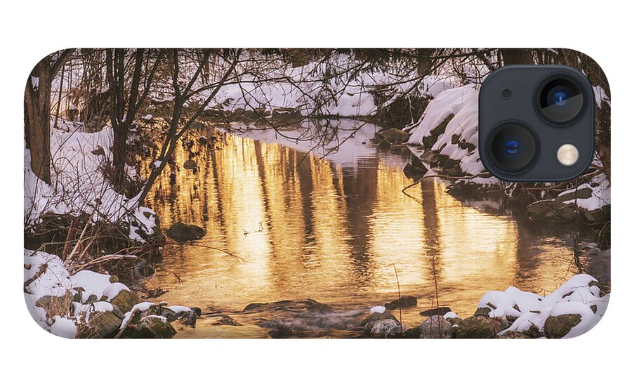 Winter iPhone 13 Case featuring the photograph Winter Sunrise on Little Cedar Creek by Jason Fink
