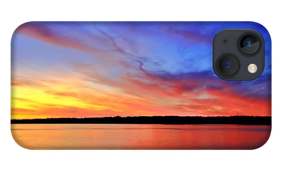 Winter iPhone 13 Case featuring the photograph Winter Sunset by Mary Walchuck