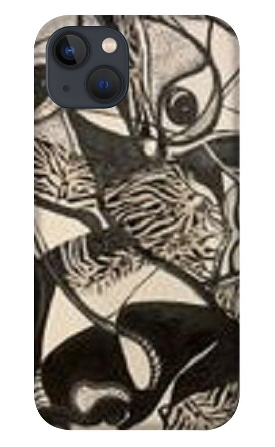 Vision iPhone 13 Case featuring the painting Wisomi by Cheery Stewart Josephs