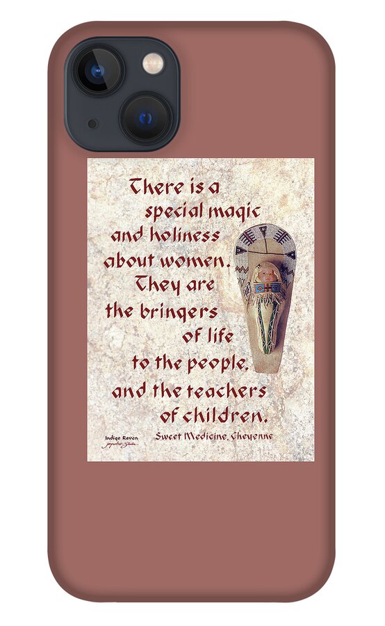 Women iPhone 13 Case featuring the digital art Women are the Bringers of Life by Jacqueline Shuler