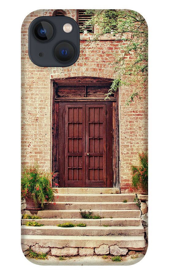 Doors iPhone 13 Case featuring the photograph World of Brick by Carmen Kern