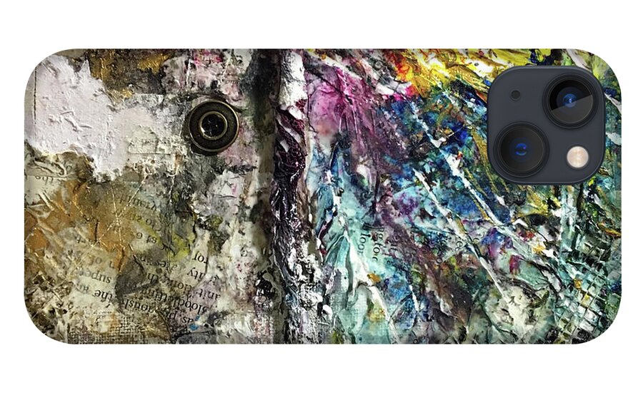 Abstract Art iPhone 13 Case featuring the painting Wound Giver by Rodney Frederickson