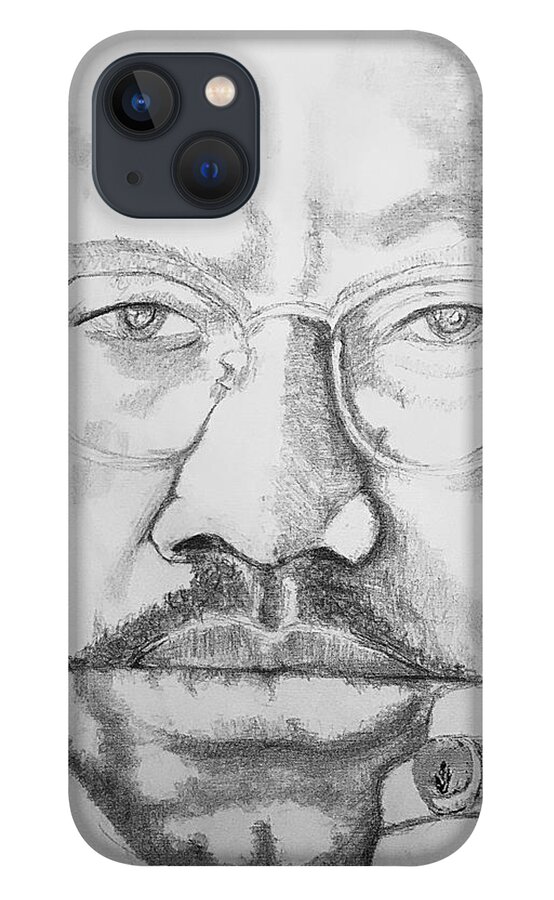  iPhone 13 Case featuring the drawing X by Angie ONeal