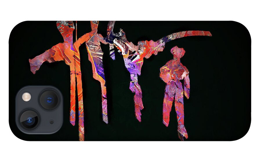 Dance iPhone 13 Case featuring the digital art Hop Skip Jump by Marina Flournoy