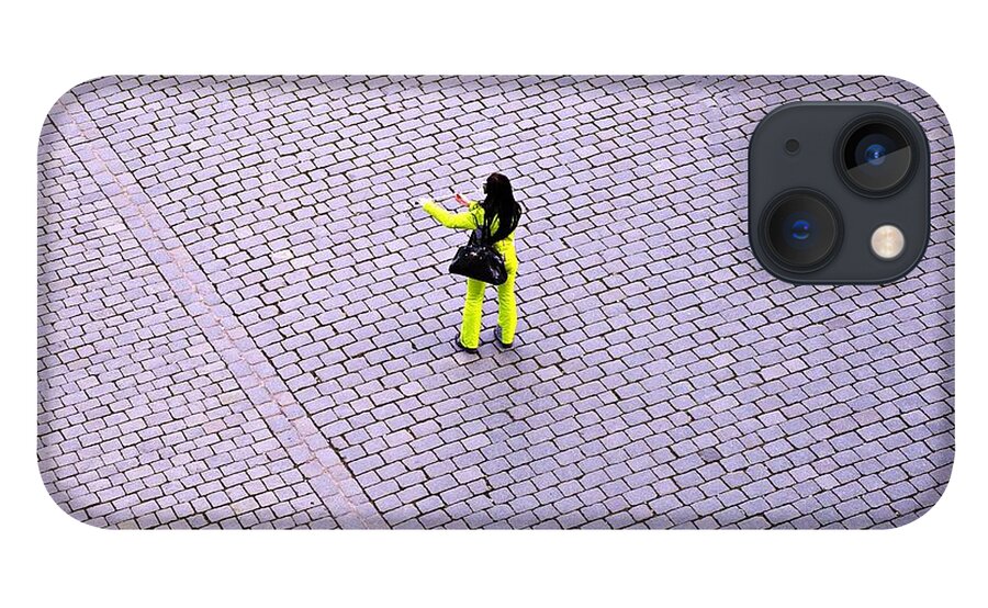 Street iPhone 13 Case featuring the photograph Yellow Spot by Thomas Schroeder