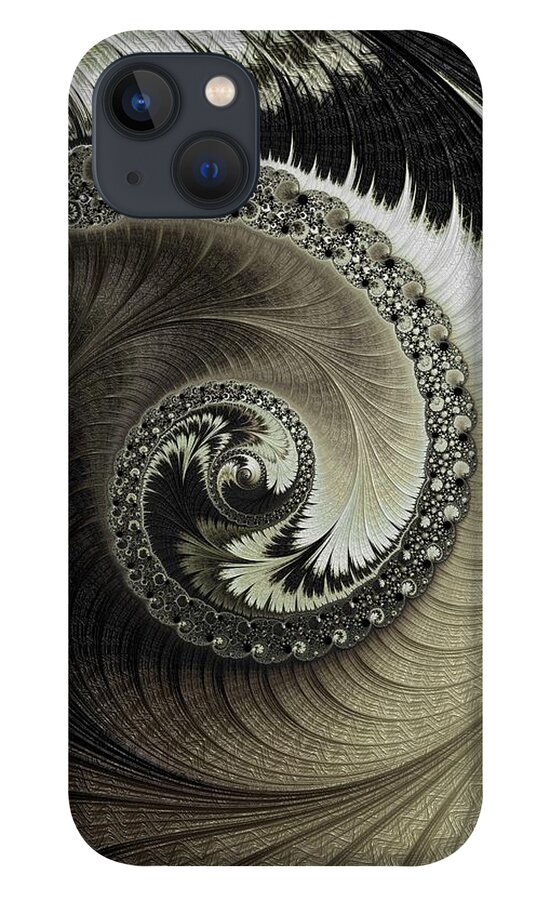 Yin And Yang iPhone 13 Case featuring the digital art Yin and Yang #3 by Mary Ann Benoit