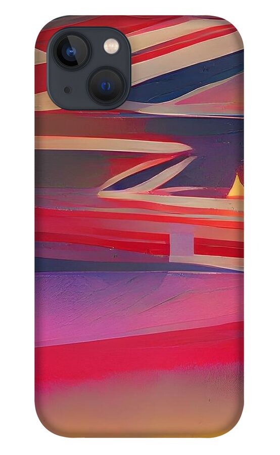  iPhone 13 Case featuring the digital art ZigZag by Rod Turner