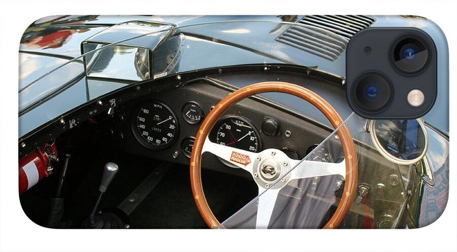 D-Type Jaguar Cockpit iPhone 13 Mini Case by Anthony Croke