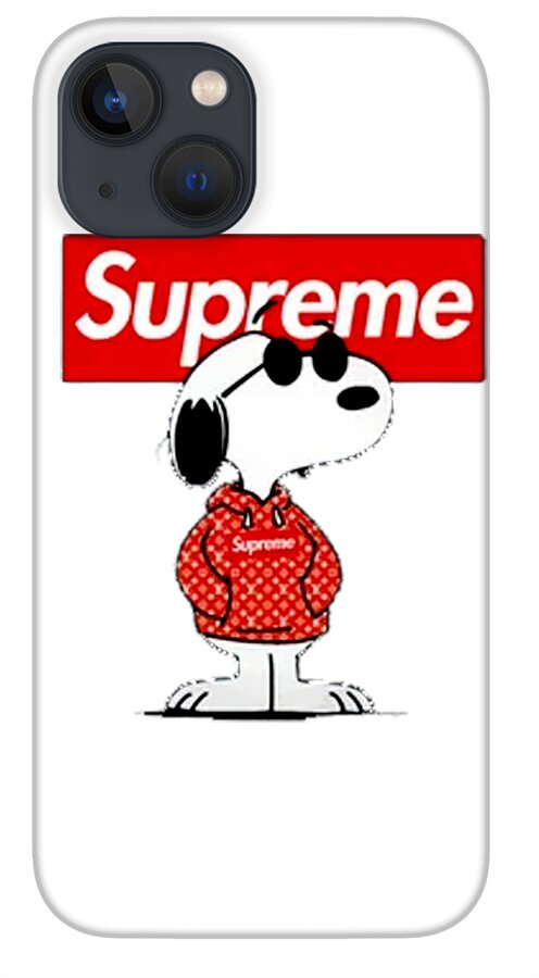 Snoopy Supreme iPhone 13 Mini Case by Jennifer J Garcia - Pixels