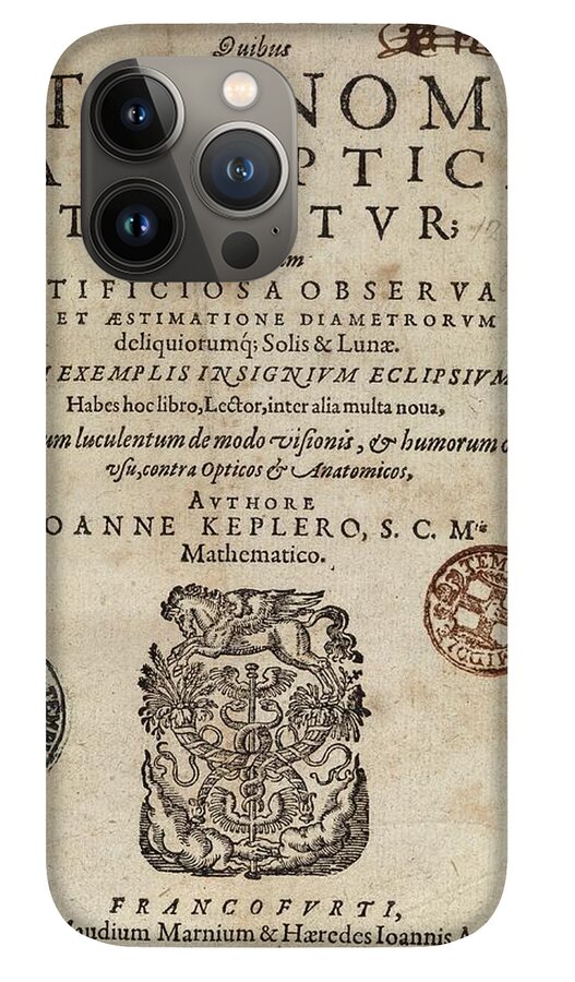 Kepler's 'astronomiae Pars Optica' (1604) iPhone 13 Pro Case by Middle  Temple Library - Science Photo Gallery