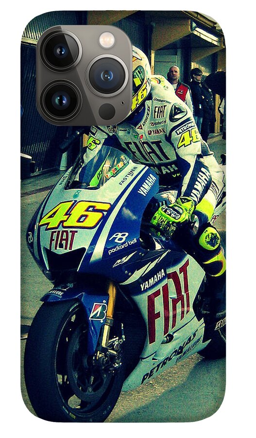 Valentino Rossi - MotoGP iPhone 13 Pro Case by Gaelle Henderson - Mobile  Prints