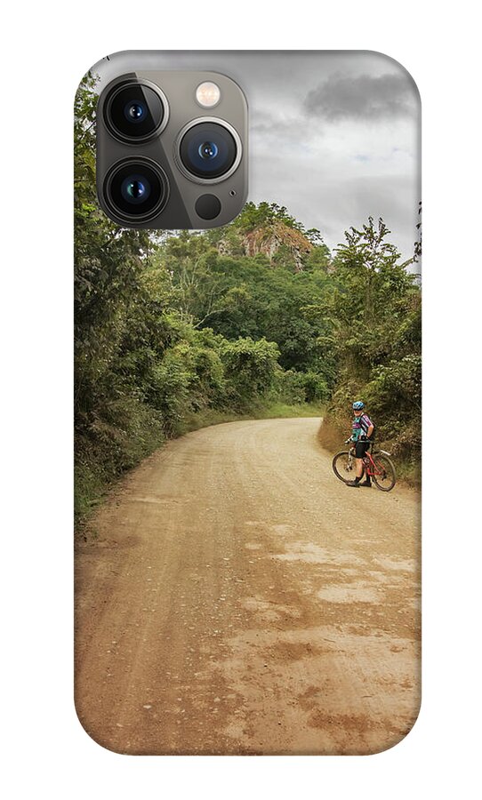Cycling through the mountains in Honduras. iPhone 13 Pro Max Case by Marek  Poplawski - Fine Art America