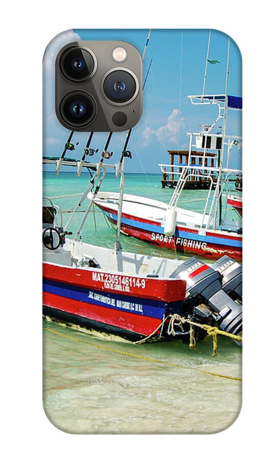 Fishing Boats Playa del Carmen iPhone 13 Pro Max Case by William Scott  Koenig - William Scott Koenig - Artist Website