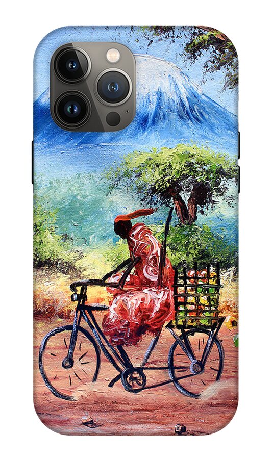 Bike Ride iPhone 13 Pro Max Tough Case by Steven Kiswanta - Prints Site  from True African Art com - Website
