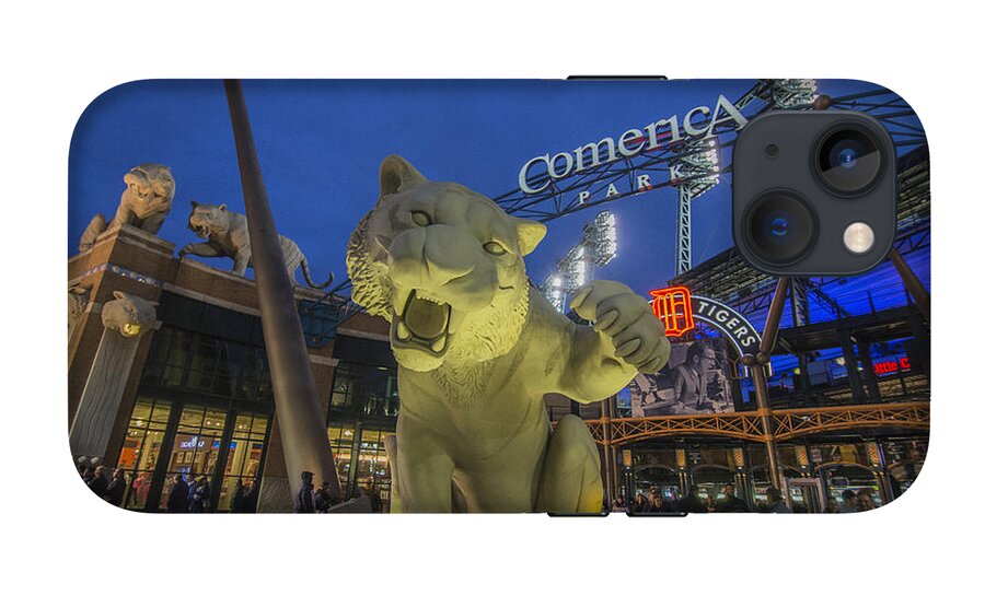 Detroit Tigers Comerica Park Front Gate Tiger by David Haskett II