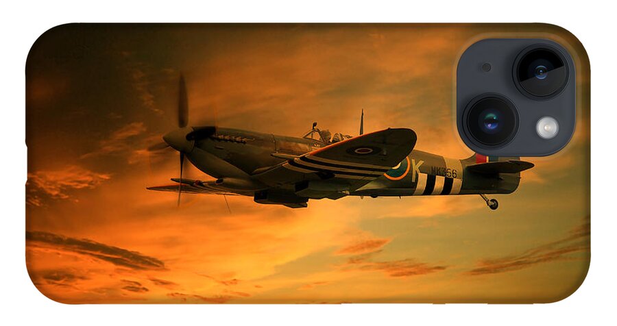 Spitfire Art iPhone Case featuring the digital art Spitfire Glory by Airpower Art