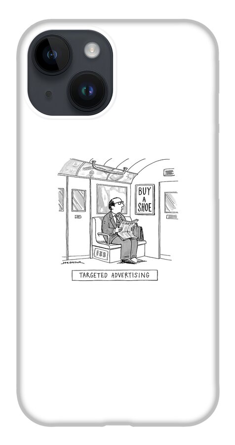Targeted Advertising A Man Sits On The Subway iPhone Case