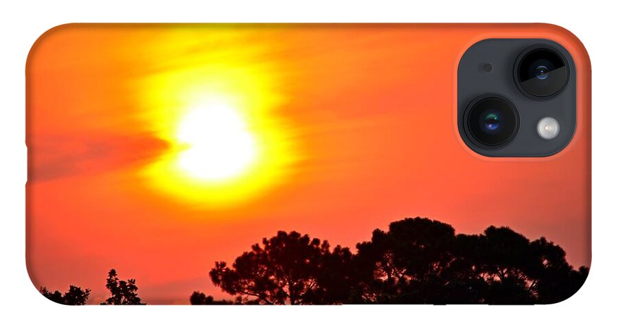 20120701 iPhone Case featuring the photograph 0601 Sunrise over Silhouette Trees by Jeff at JSJ Photography